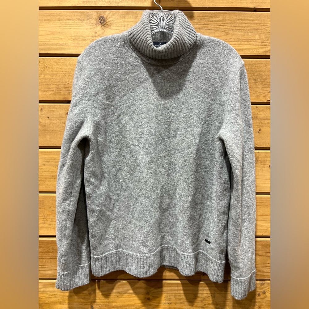 Daniel Hechter Paris Wool‑Blend Turtleneck Sweater XL Men’s/Unisex Heather Gray